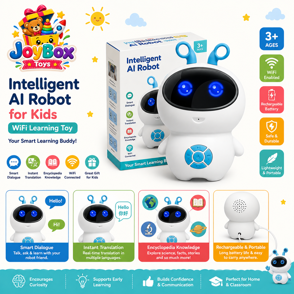 Smart AI Learning Robot for Kids | Interactive WiFi Educational Toy