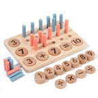 10-Digit Wooden Counting Toy for Kids | Colorful Math Learning & Addition Subtraction Toy