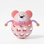 Soft Rubber Baby Rattle Toy | Easy-Grip Sensory Teether Rattle for Babies